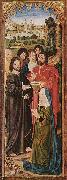 Resurrection of Lazarus inner side of the left wing: Christ and Holy Martha